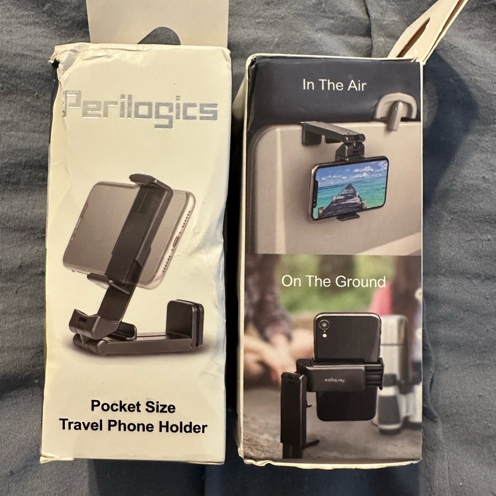 Black Travel Phone Holders 2 pack